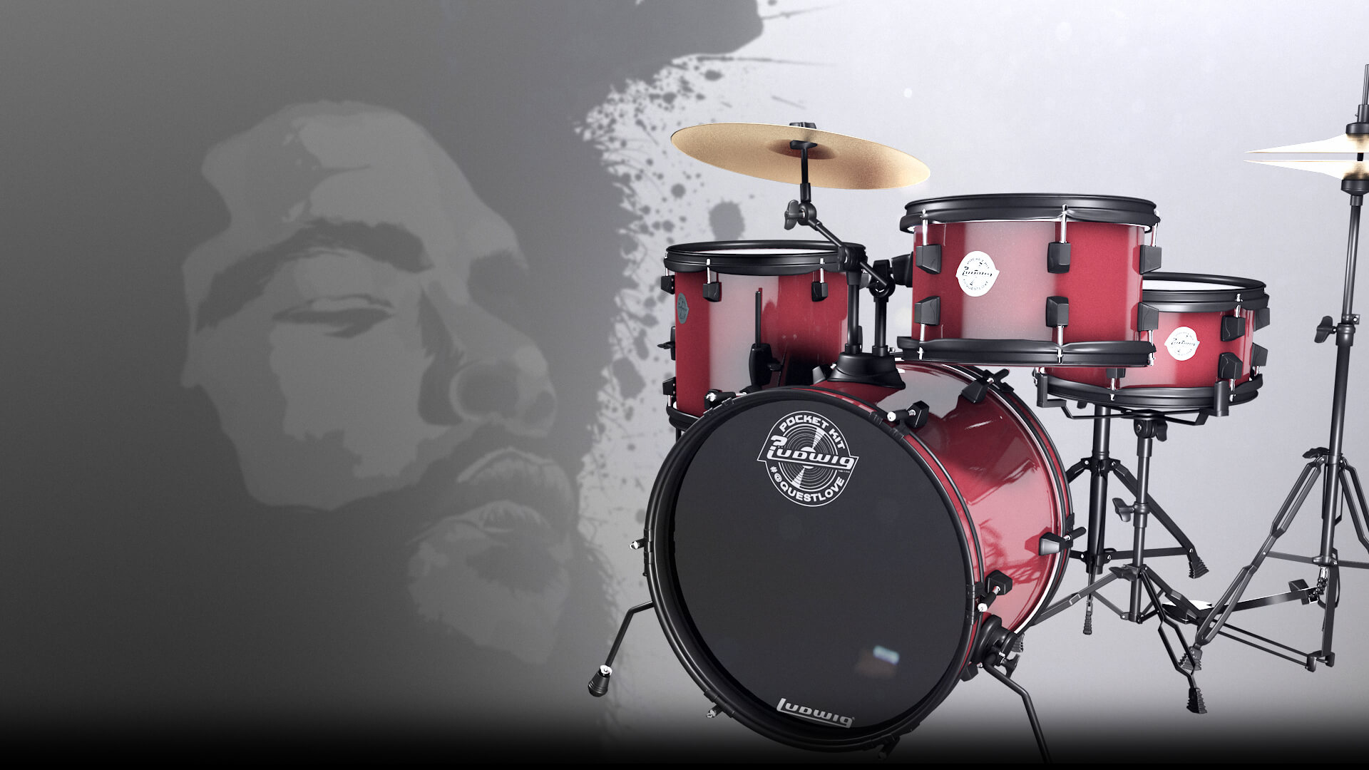 Ludwig questlove pocket on sale kit assembly instructions